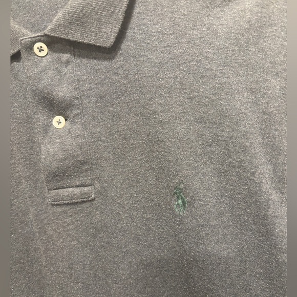 Polo Ralph Lauren Short Sleeve Dark Grey Polo - Picture 2 of 4